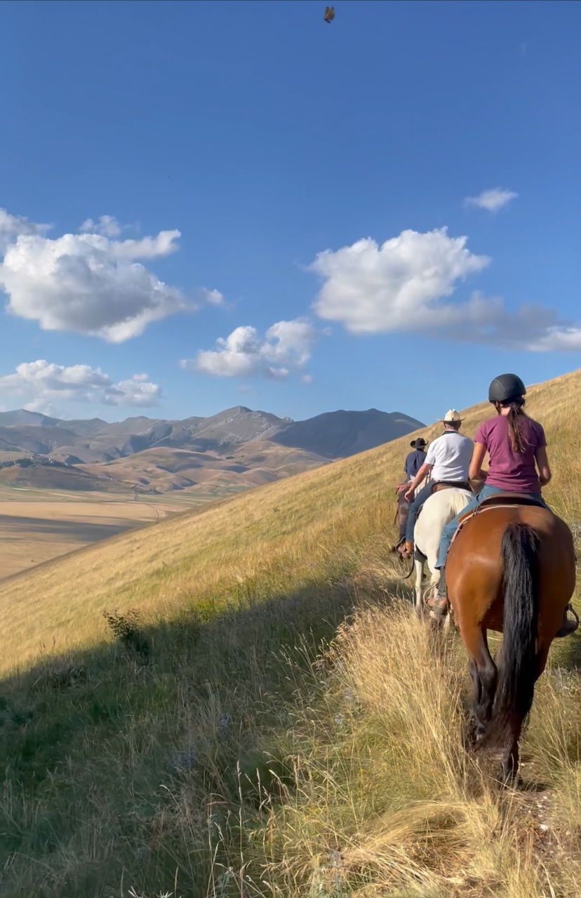 Horseback riding with Sibillini ranch